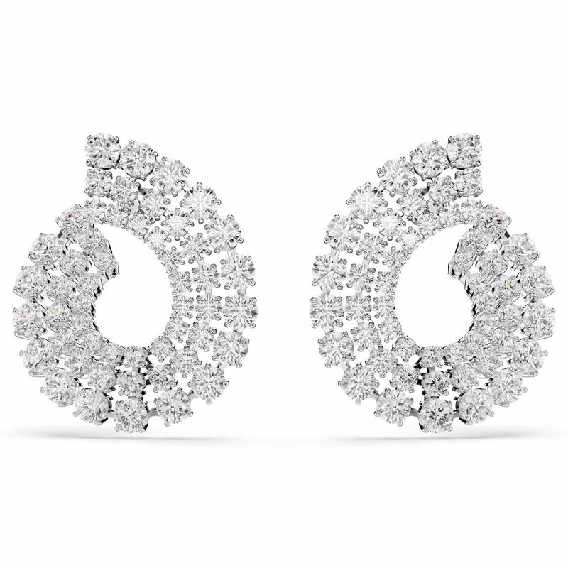 Swarovski Matrix Hoop Earrings image number 0